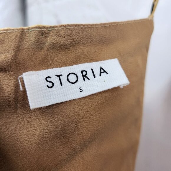Storia Tiger Print Spaghetti Strap Drop Waist Lined Vacation Mini Dress S - Picture 10 of 14